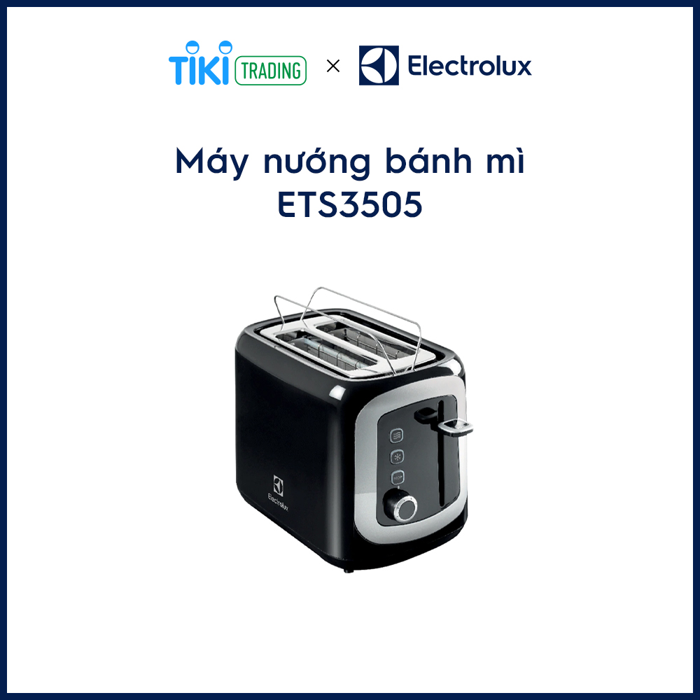 Máy Nướng Bánh Mì Electrolux ETS3505 - Đen - Hàng chính hãng