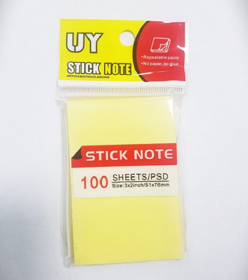 Giấy Sticky Note / Giấy ghi chú UY 3*2 / 3*3 / 3*4