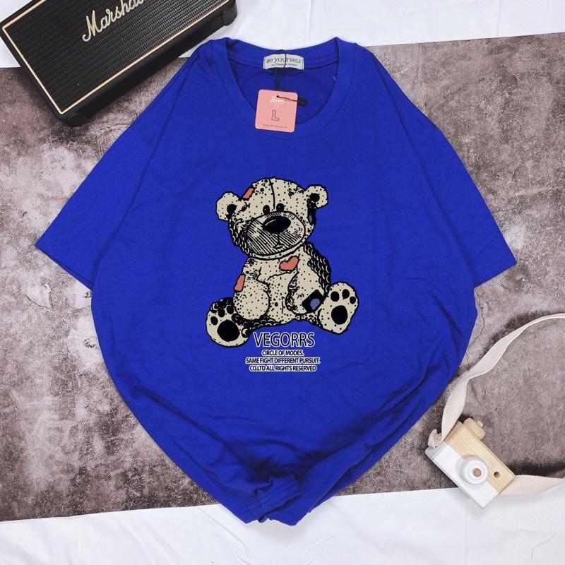 Áo Thun Tay Ngắn UNISEX GẤU BEAR - Hình chụp thật