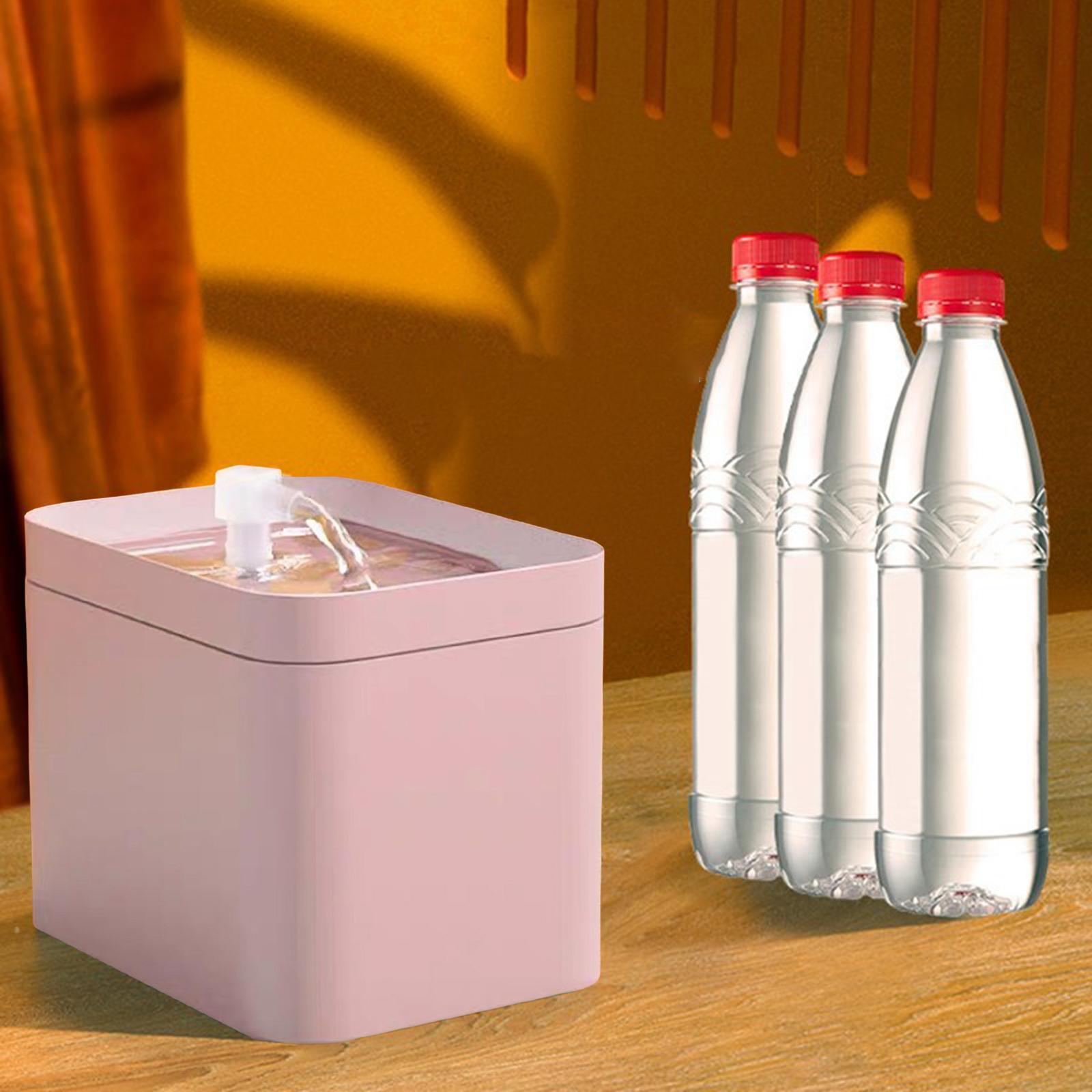 1.5L Cat Water Fountain Water Dispenser Puppy Kitten USB Indoor  Pink