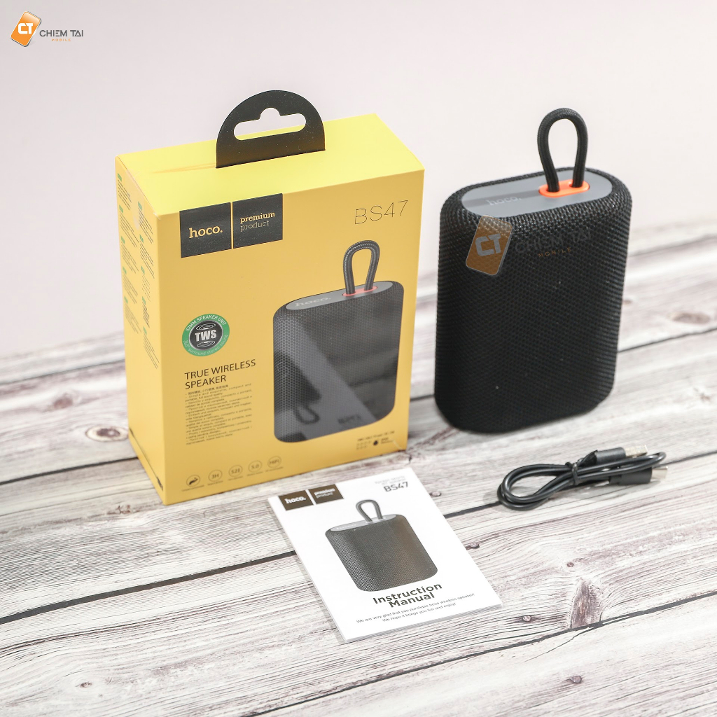 Loa Bluetooth Không Dây Có Khe Thẻ Nhớ HOCO BS47, Loa Cầm Tay Mini Hàng Chính Hãng, Bảo Hành 12 Tháng - Hoco Official Store