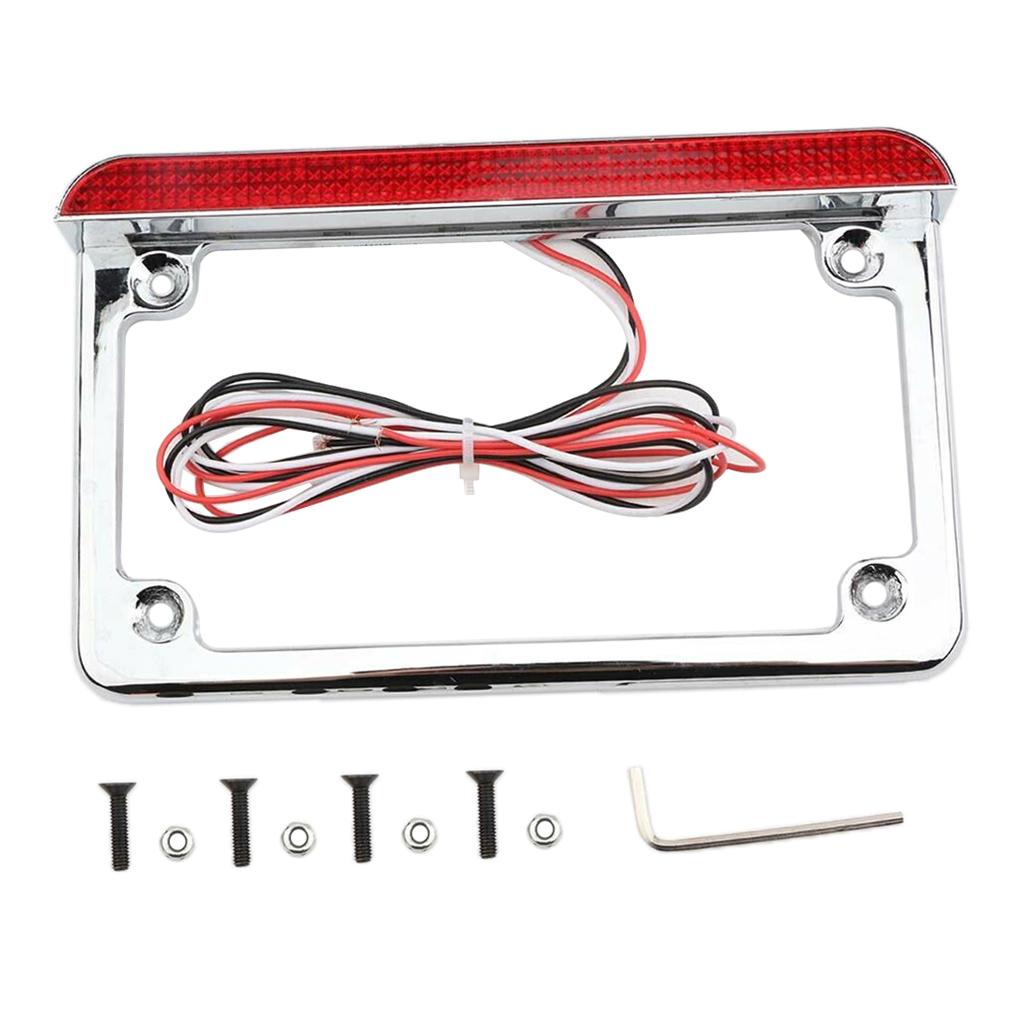 Motorcycle LED Mount License Plate Tail Brake Light for for Kawasaki