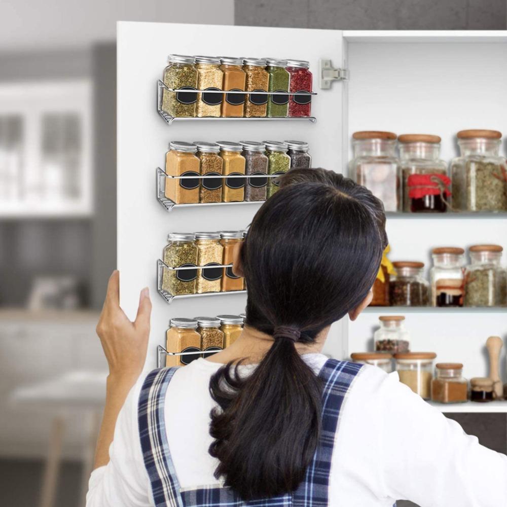 2 Chiếc Bếp Nhà Tổ Chức Giá Treo Tường Treo Tường Giá Đựng Đồ Lọ Gia Vị Tủ Kệ Nhà Bếp Tiện Ích Dụng Nhà Tắm Giá