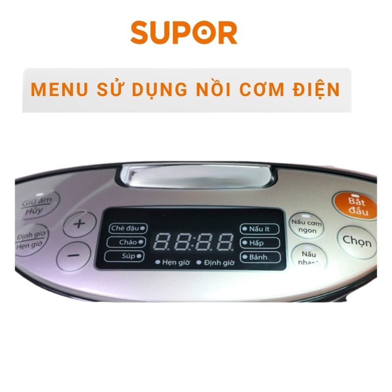 (HÀNG CHÍNH HÃNG) Nồi cơm điện tử thông minh niêu E-Spherical Supor CFXB-50FC33VN-75 - 1.8L, 750W