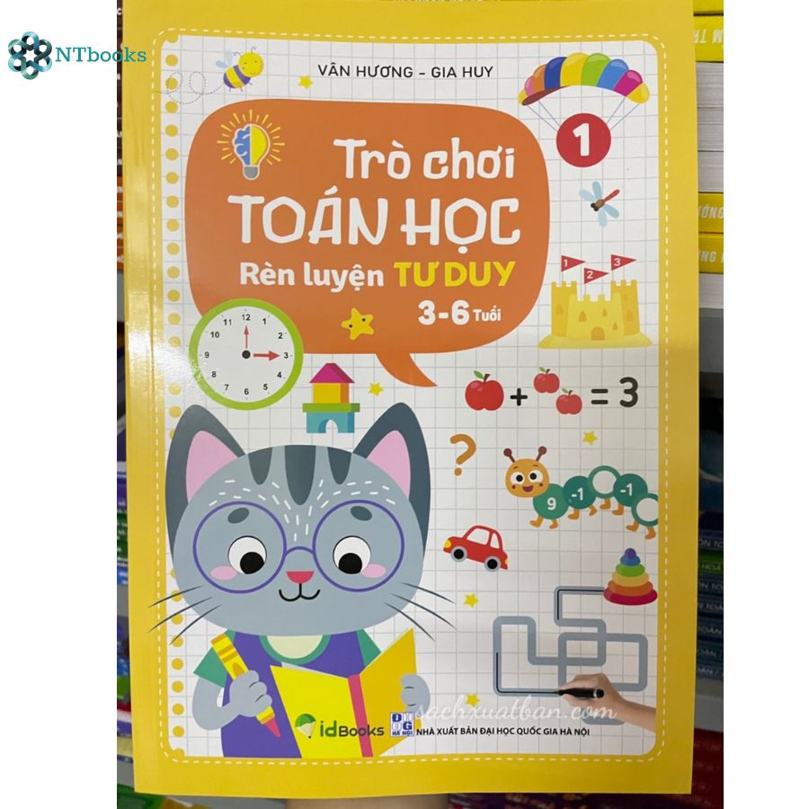 Combo 2 cuốn Trò Chơi Toán Học Rèn Luyện Tư Duy 3-6 Tuổi Quyển 1 + Quyển 2