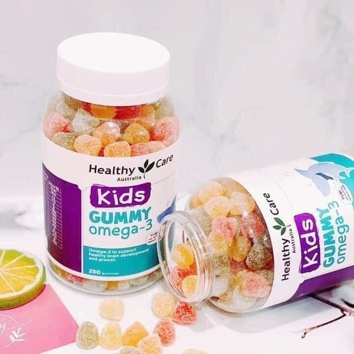 Omega 3 cho bé Healthy Care Kids Gummy Hỗ trợ phát triển trí tuệ toàn diện, tăng cường thị lực, Giúp bé học tập và ghi nhớ tốt hơn - OZ Slim Store