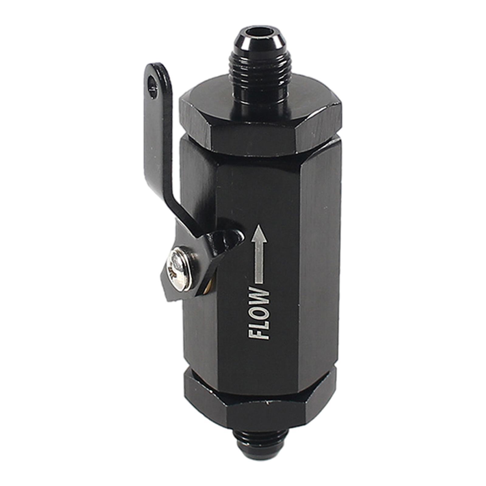 Universal Fuel Shut Off Valve Replace Aluminum Alloy Black Accessories
