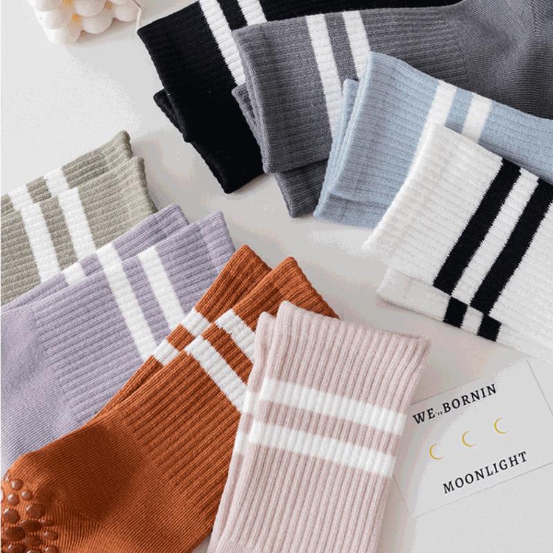 Bông Mid-Tube chuyên nghiệp Không trượt băng Yoga vớ Pilates vớ trong nhà Vớ Fitness SOCKS SOCKS ĐÀO TẠO KHAI THÁC THAM GIA Color: Dark Gray Size: 35-39 Yards