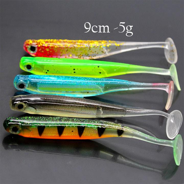 mồi mềm câu lure mồi cá mềm 9cm 5g