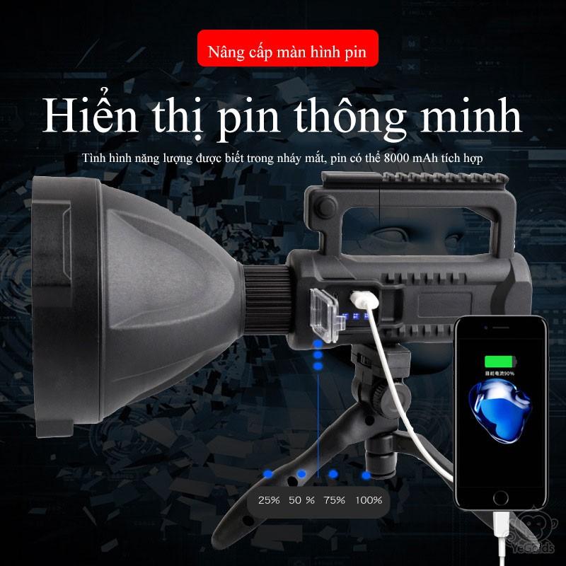 Đèn Pha Cầm Tay tầm xa 8000mAh