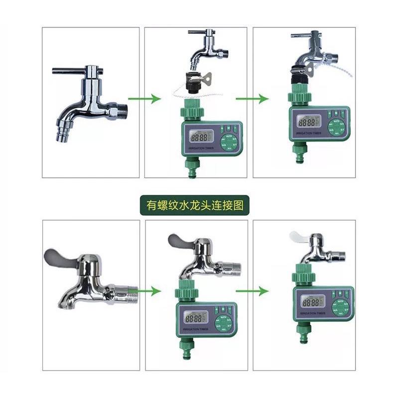 Đồng hồ hẹn giờ tưới nước cho cây với nhiều tính năng cao cấp (cài đặt được thời gian tưới, tần suất tưới....)