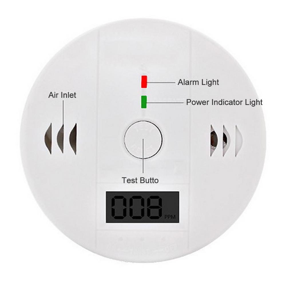 Bộ phát hiện cảnh báo carbon Monoxide, Vỏ vật liệu ABS, chất lượng cao, thân thiện với môi trường
