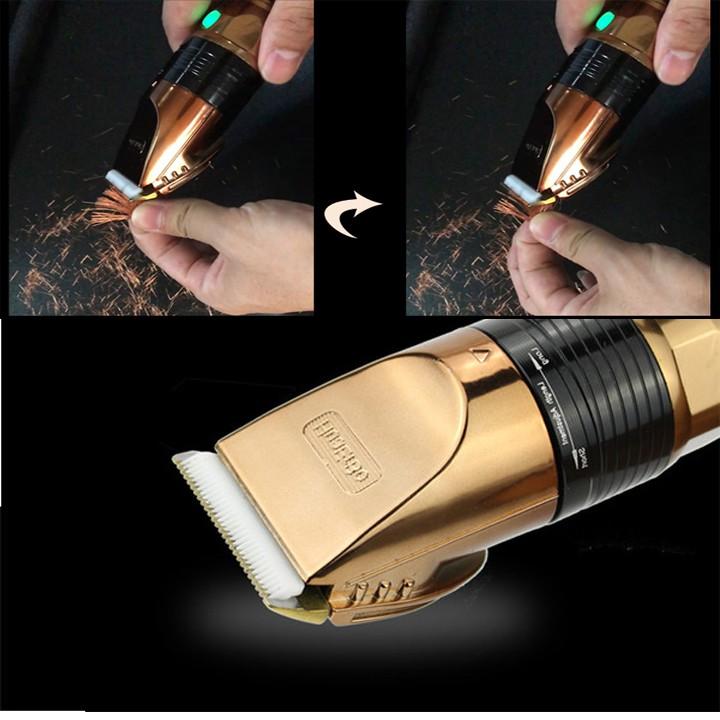 Tông Đơ Cắt Tóc Pin Khủng 5000MaH Chạy 500 Phút Có Chức Năng Turbo Tăng 20% Tốc Độ Động Cơ HuearBo B60