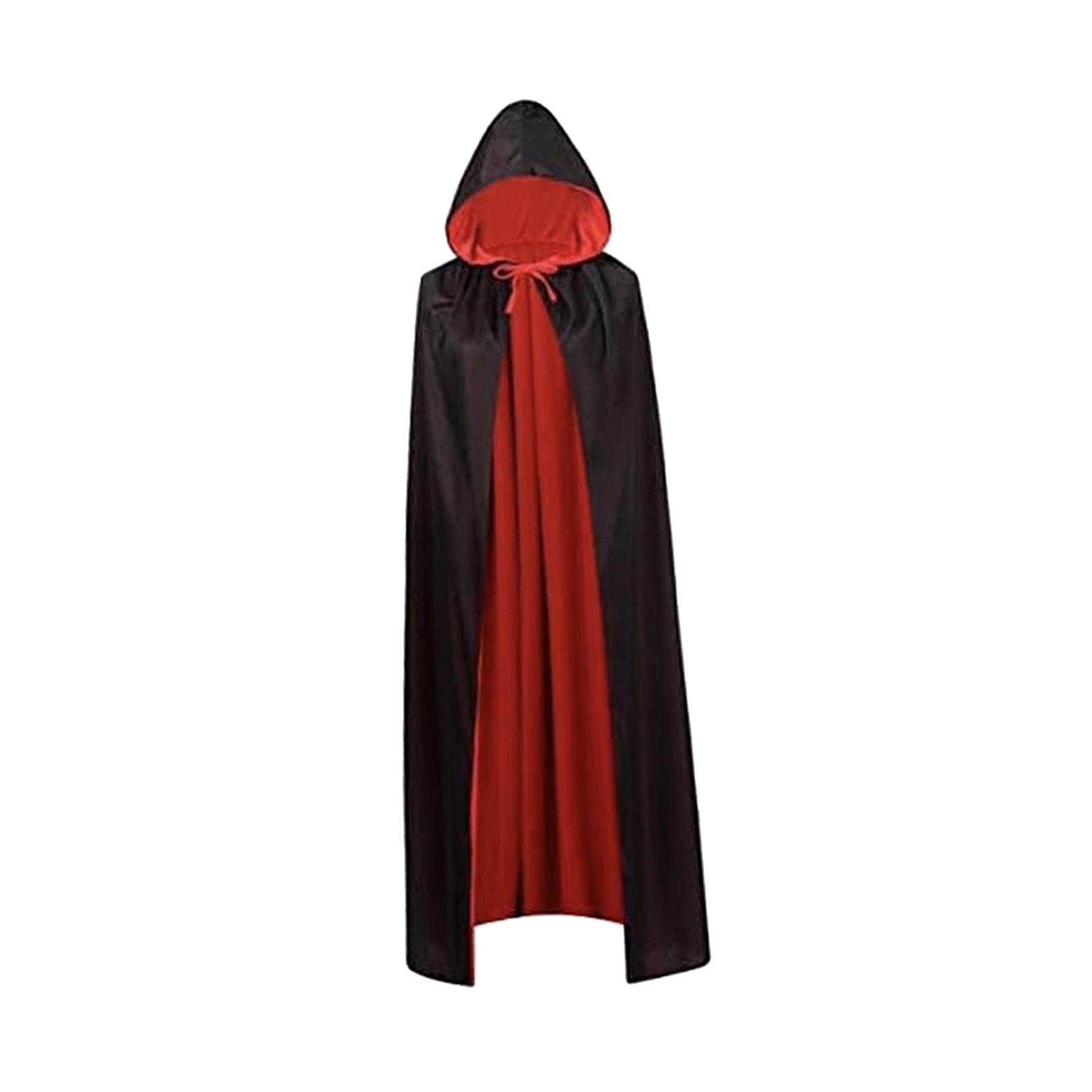 Halloween Cloak Death Cape Reversible Cloak Cape for Fancy Dress Adults Men