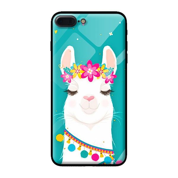 Ốp kính cường lực cho iPhone 7 Plus mẫu cừu 3 - Hàng chính hãng