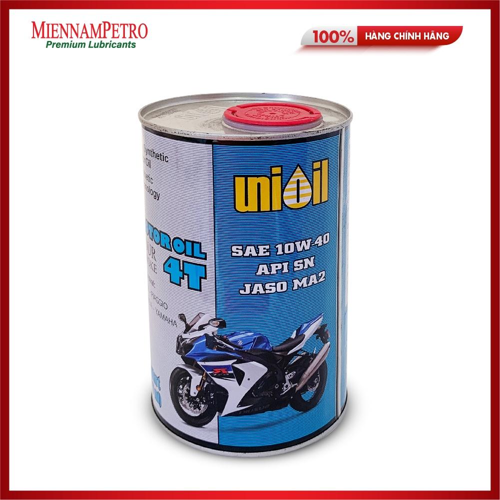 Dầu Nhớt Tổng Hợp MiennamPetro Unioil Motor Oil 4T 10W-40 API SN JASO MA2 946ml Cao Cấp Dành Cho Xe Mô Tô Thể Thao