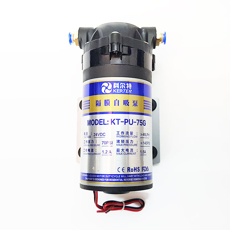 Máy bơm áp lực phun sương lọc nước RO 24V 48L KERTER 75G