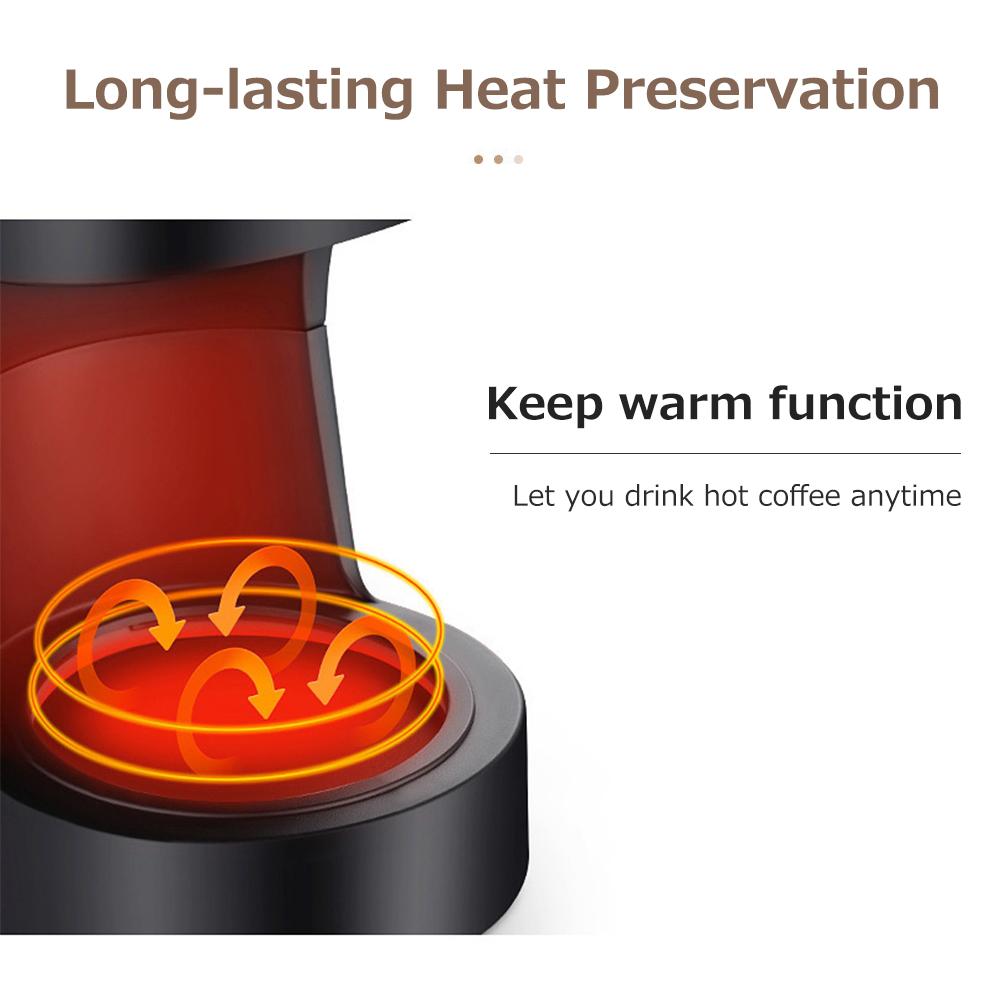 Coffee Maker Small Home Portable Automatic American Drip 600W Large Capacity Office Household Coffee Maker