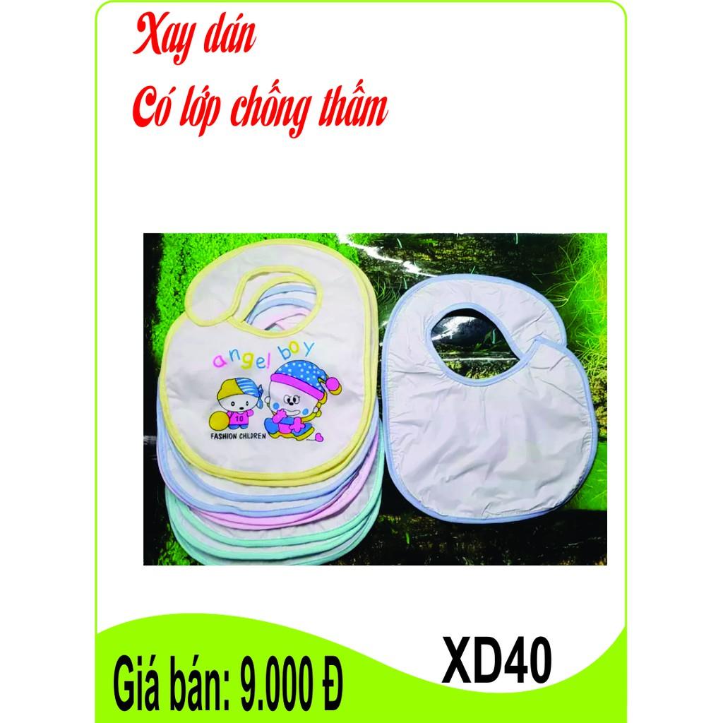 Yếm dán / Xay dán 2 mặt giúp ngăn thức ăn thừa làm bẩn áo và ướt người bé