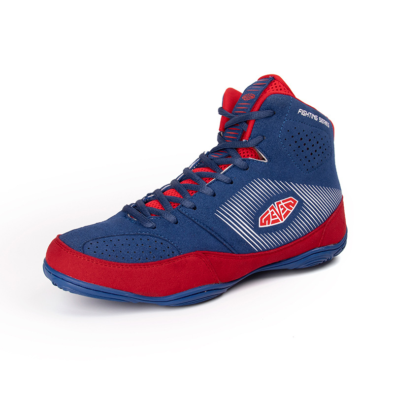 Giày boxing Mingsibo Low Top Fighting Series - Blue/Red