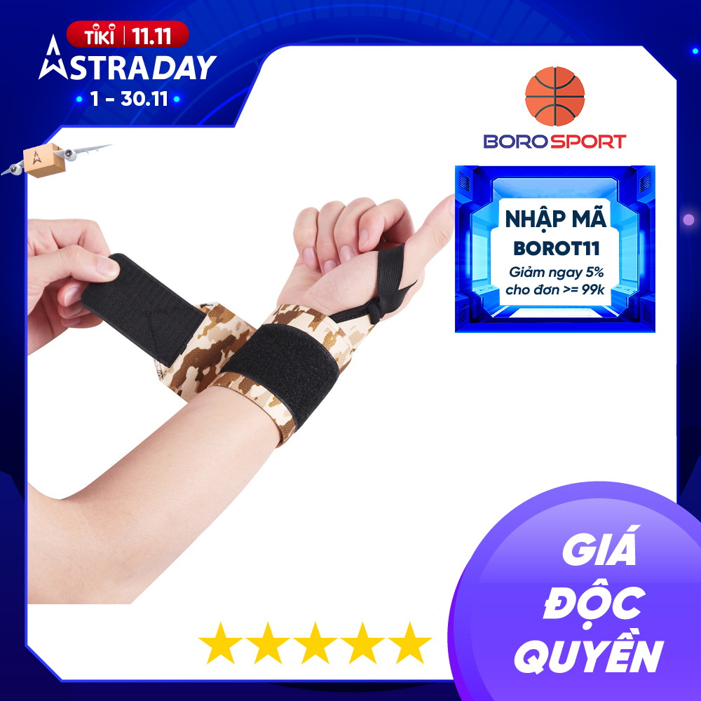 Băng quấn bảo vệ cổ tay tập gym yoga street workout wrist tránh chấn thương cổ tay , tăng khả năng vận động CLEACCO - Hàng chính hãng  BORO SPORT