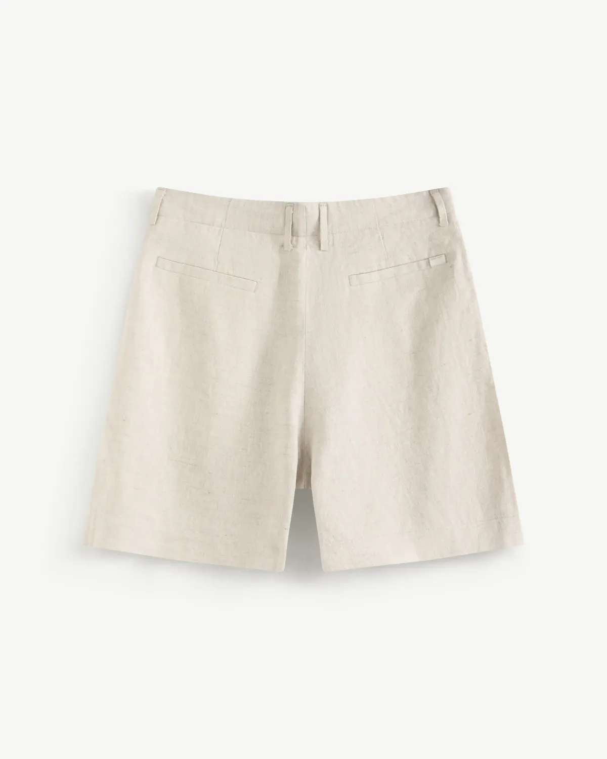 Quần short nam linen nhãn trang trí. Loose - ROUTINE 10S26PSH007