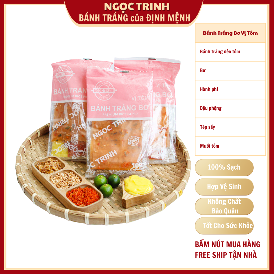 Bánh tráng phơi sương loại ngon - Thương hiệu hàng đầu bánh tráng Ngọc Trinh