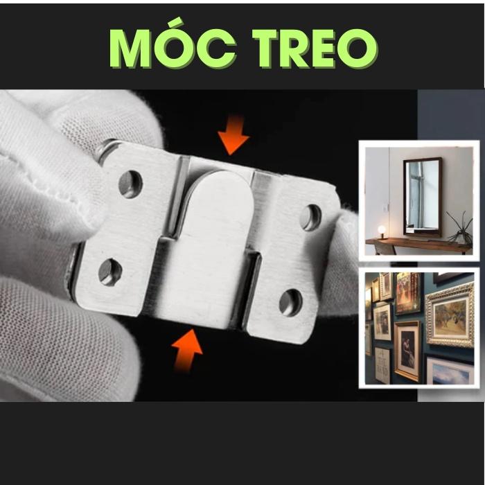 Móc treo Tranh, Ảnh, Gương, Nội thất, Bass treo tường Inox vít chịu lực 30kg