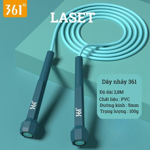 Dây nhảy 361 tập PVC thiết kế chống rối, chống mòn, tăng cường thể lực - giao mầu ngẫu nhiên