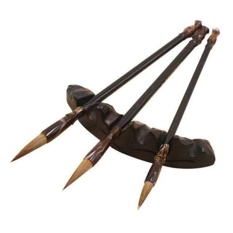 Bộ 3 bút giá 95k.Danh Phẩm: tinh phẩm lang hàoLông bút: lông sóiCán bút:xà cừ.