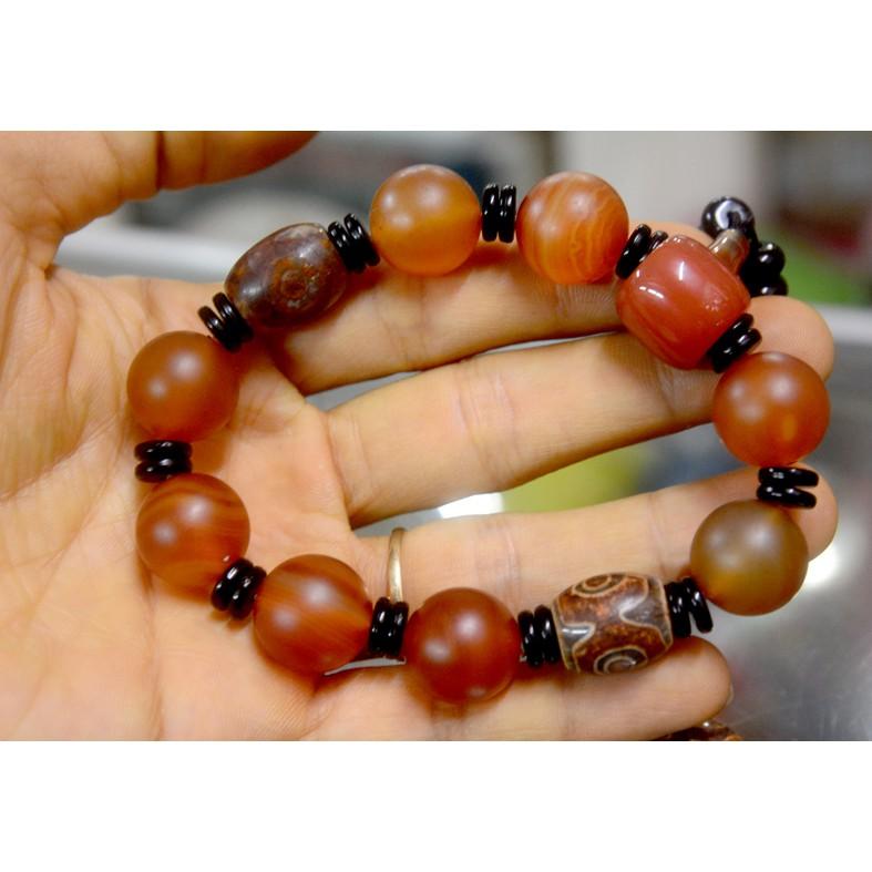 Vòng tay chuỗi đá đỏ phong thủy 16ly
