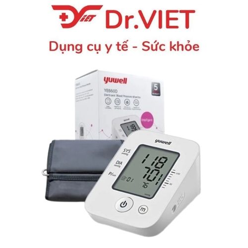Máy đo huyết áp bắp tay điện tử YUWELL 660D