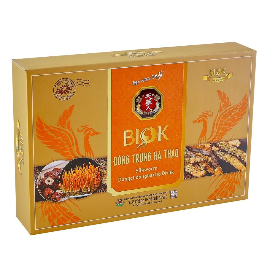 Nước Uống Đông Trùng Hạ Thảo BIOK Tăng Cường Miễn Dịch (70 ml x 15 gói)