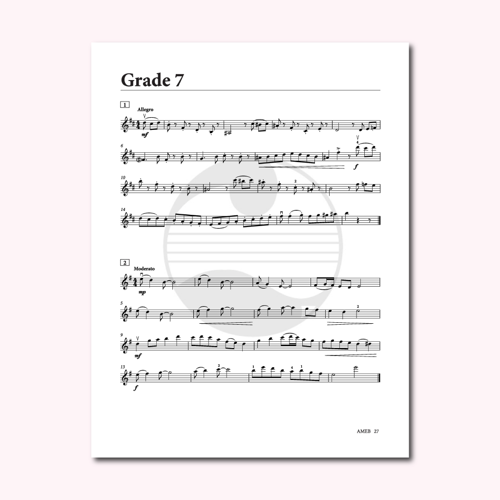 Sách Thị Tấu Violin AMEB - 2021 Violin Sight-reading