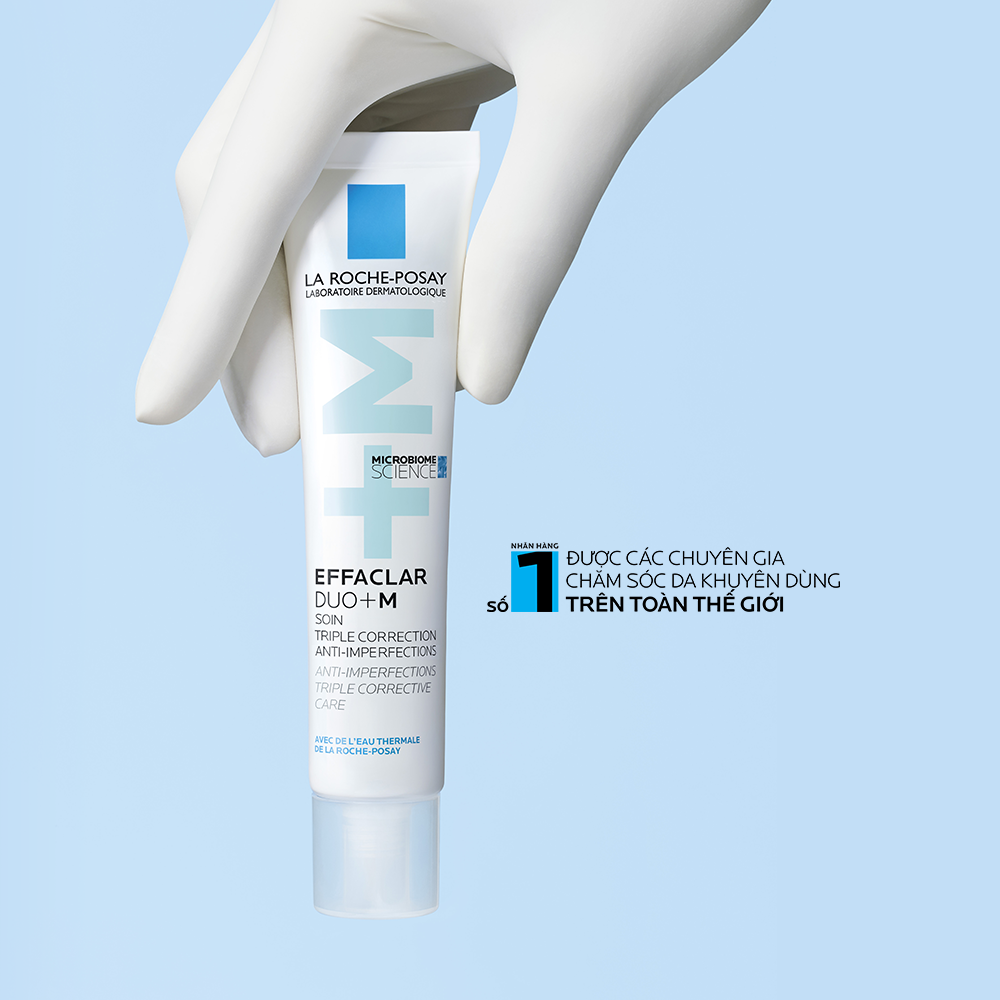 Kem dưỡng giảm mụn nhanh sau 8 giờ La Roche-Posay Effaclar Duo+ M 40ml