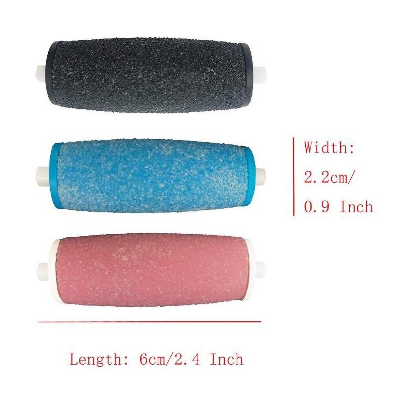 1pcs Velvet Smooth Pedi Replacement Rollers Heads Refills Extra Rough Hard Skin Remover Coarse MM