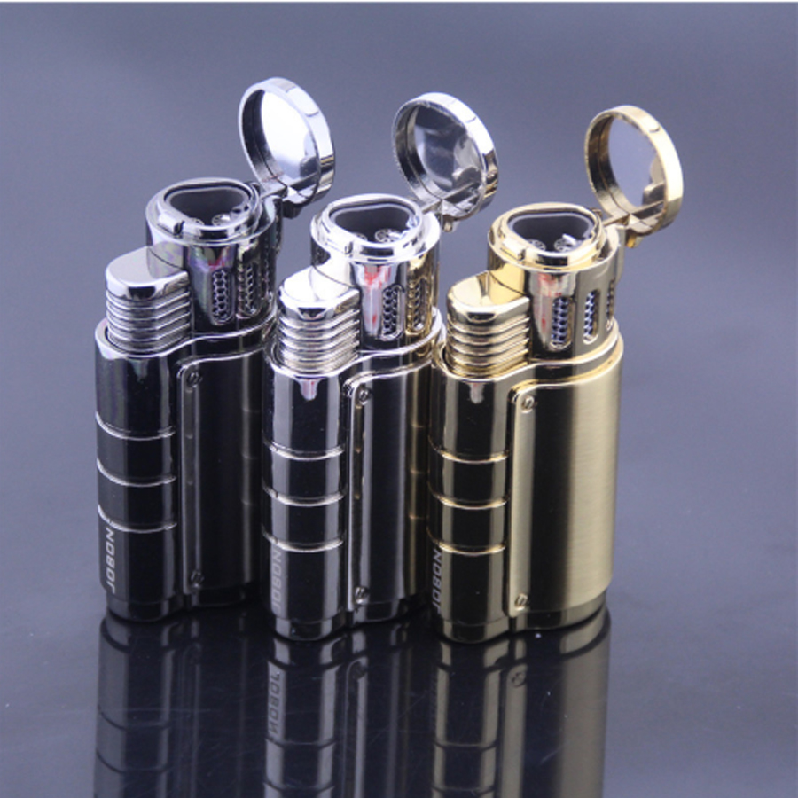 Vỏ Hộp Quẹt Bật Lửa Khò Gas 3 Tia Để Bàn Jobon ZB-957 Thiết Kế Độc Lạ Lửa Khò Mạnh Mẽ - Dùng Gas Cao Cấp