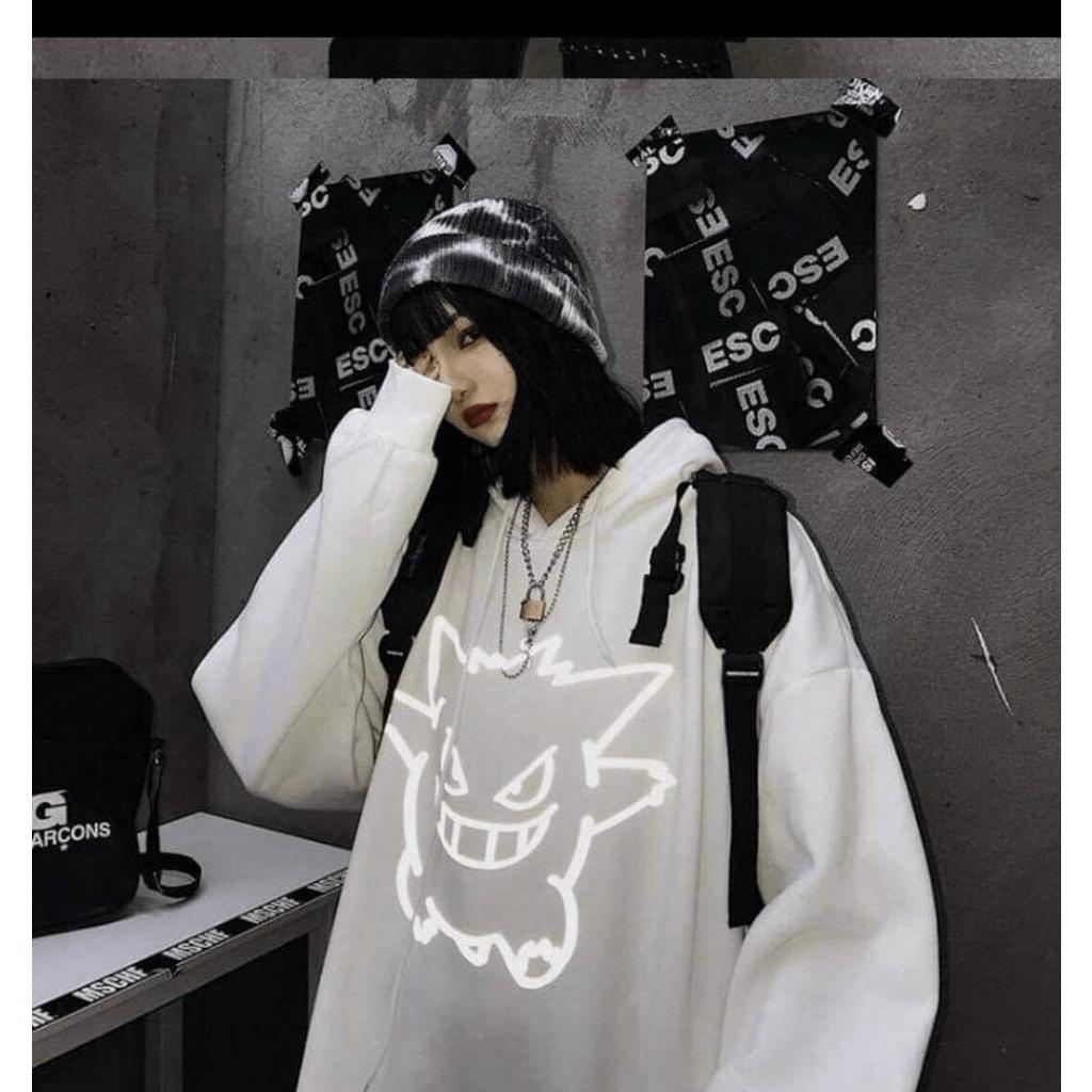 Áo hoodies sweater phản quang có mũ