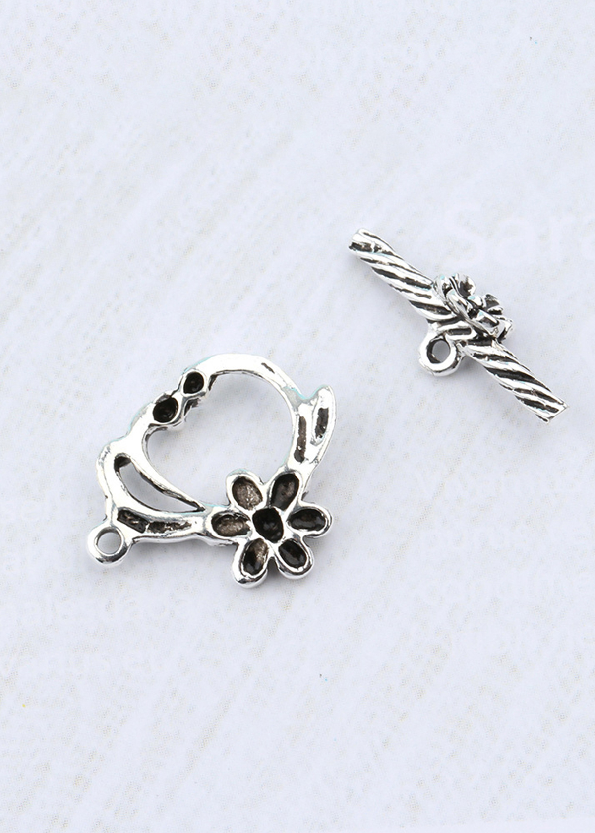 Combo 2 cái charm bạc hình khóa - Ngọc Quý Gemstones