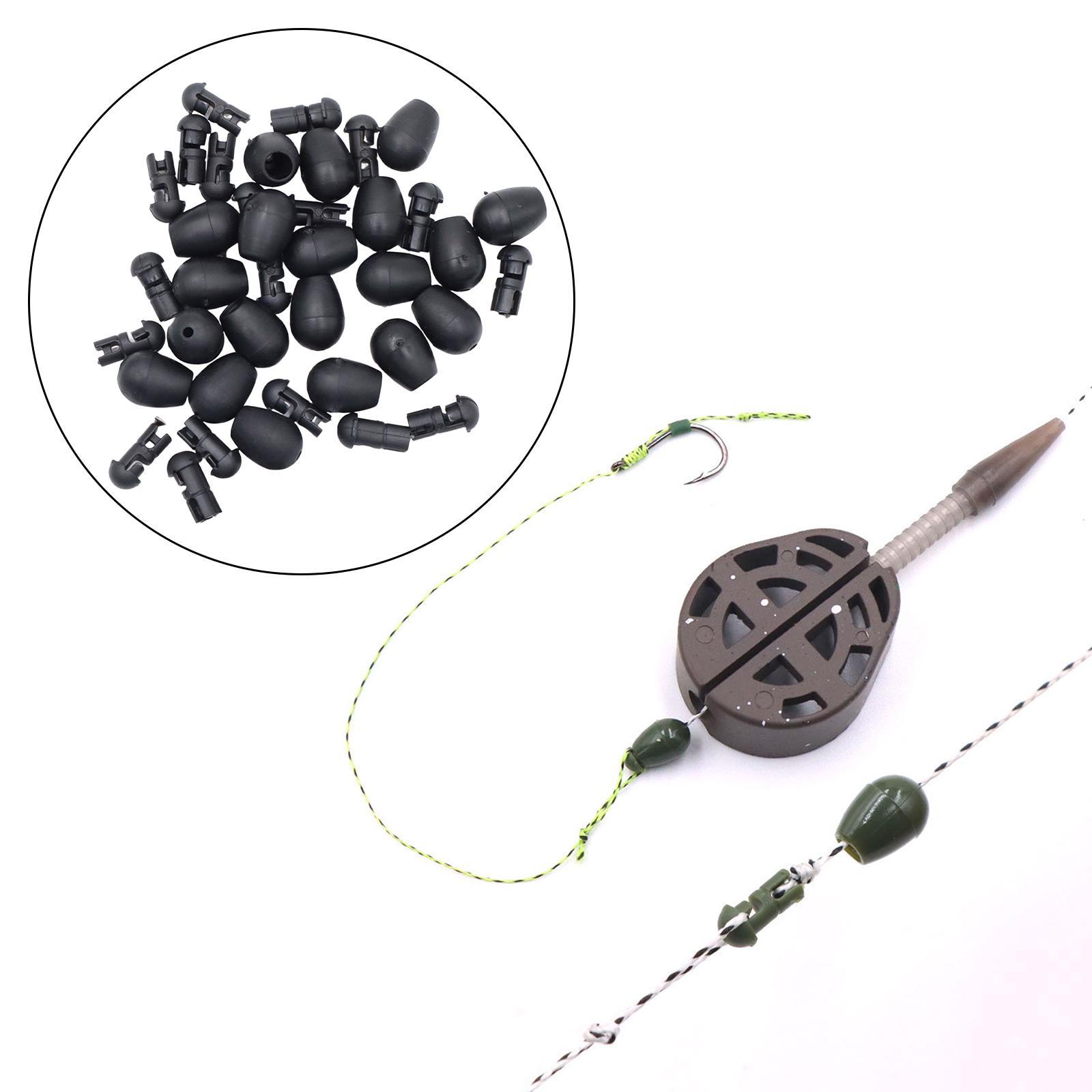 20x Quick Change Beads Carp Fishing Gear Rubber Carp Fishing Equipment for Carp Beads