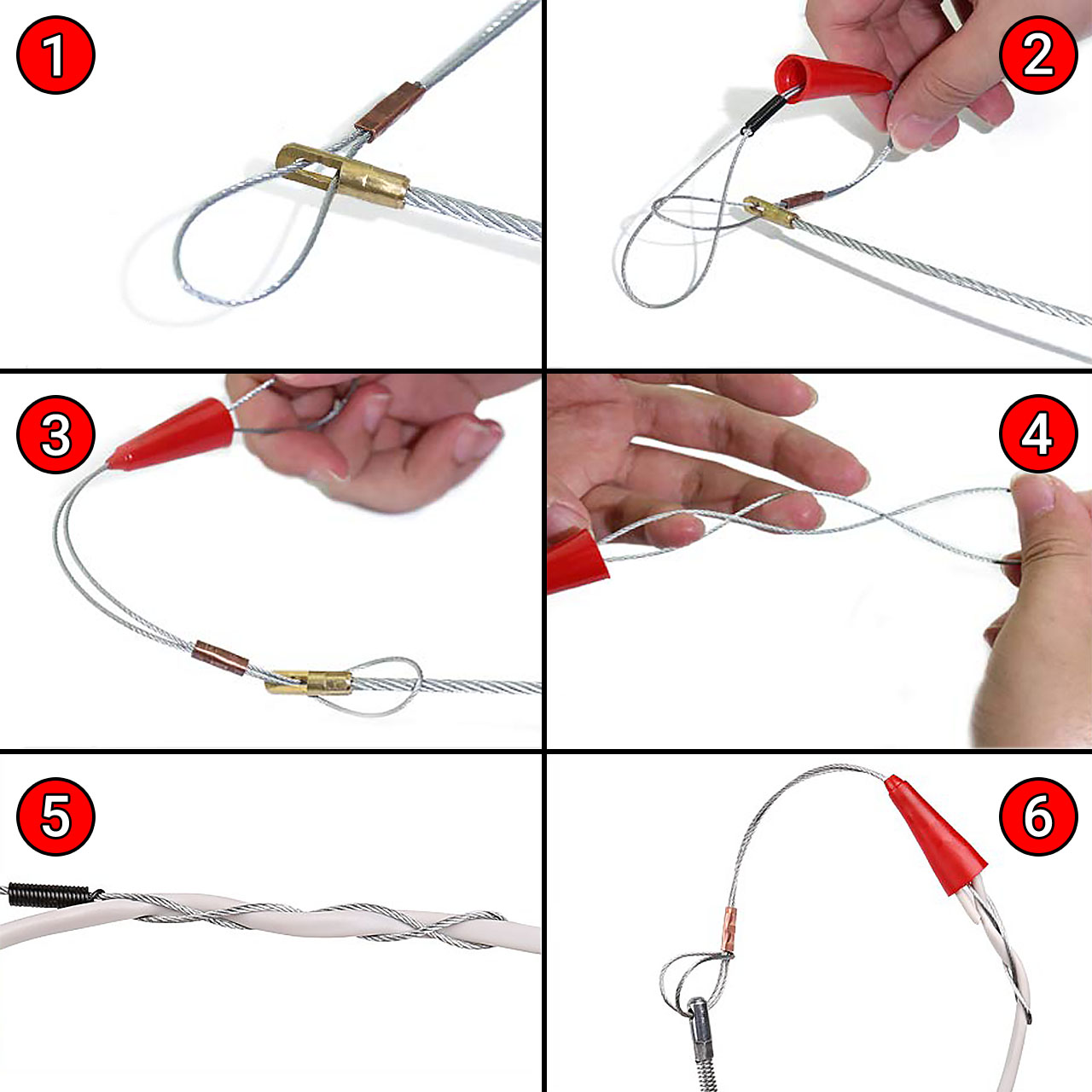 Bộ 3 Thòng lọng cột dây mồi luồn ống