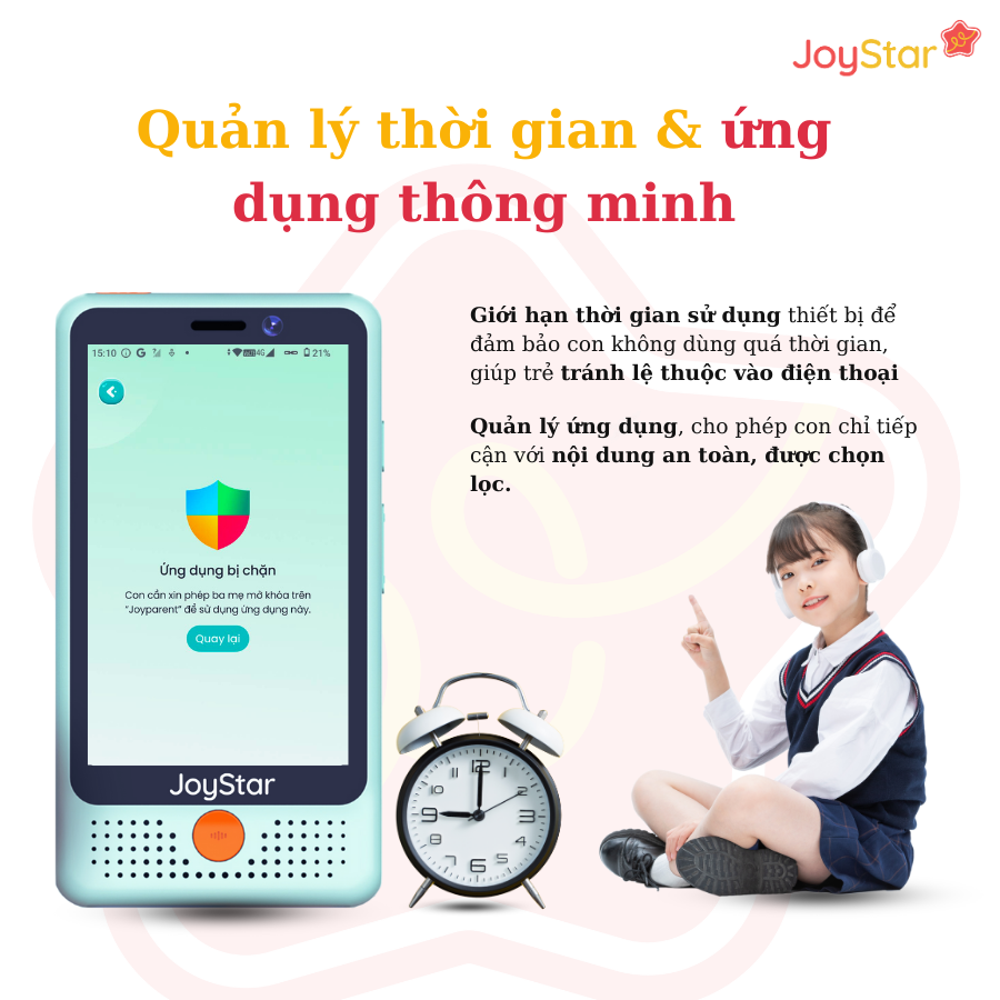 Điện Thoại Thông Minh Học Sinh Joystar S10| Hàng chính hãng | Thông Minh Hơn Cả Smartphone, An Toàn Hơn Đồng Hồ Định Vị |