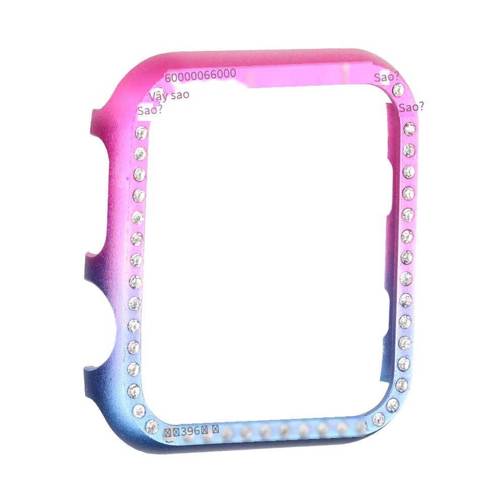 Phong cách mới nhất phù hợp với đồng hồ Apple Apple watch 234567 thế hệ SE vỏ bảo vệ khung nhôm vỏ bảo vệ đồng hồ kim cương