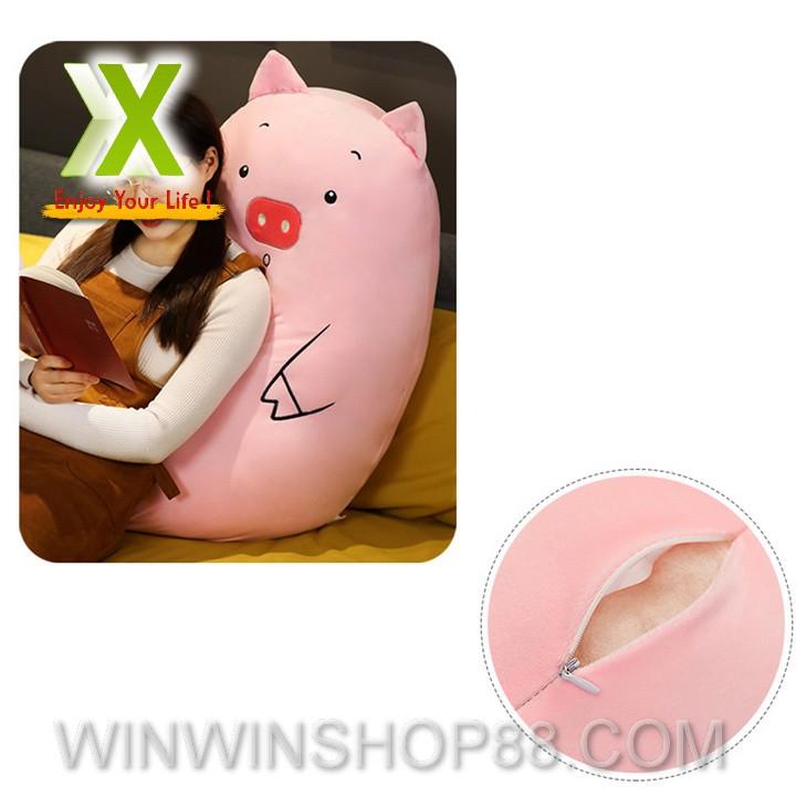 Gấu Bông Heo Hồng Cao 45cm Dễ ThươngTNB08 ANDHERE