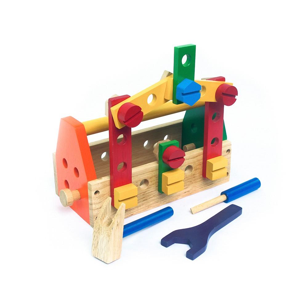 Đồ chơi gỗ Bộ đồ nghề sửa chữa | Winwintoys 61192 | Phát triển khả năng sáng tạo, khéo léo | Đạt tiêu chuẩn CE và TCVN