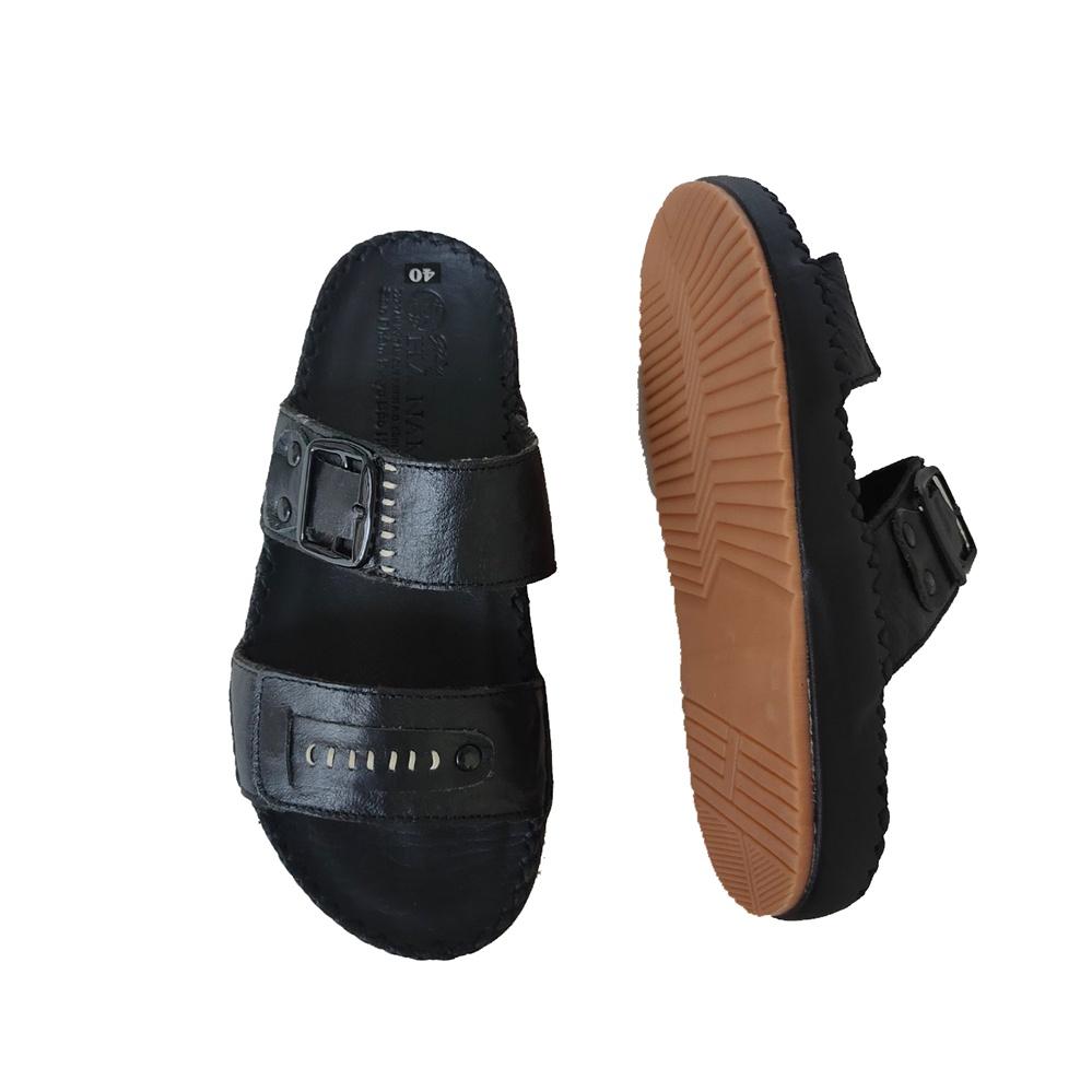 Dép Nam Quai Ngang HÀ NAM Da Bò Thật Cao Cấp DNA2169c