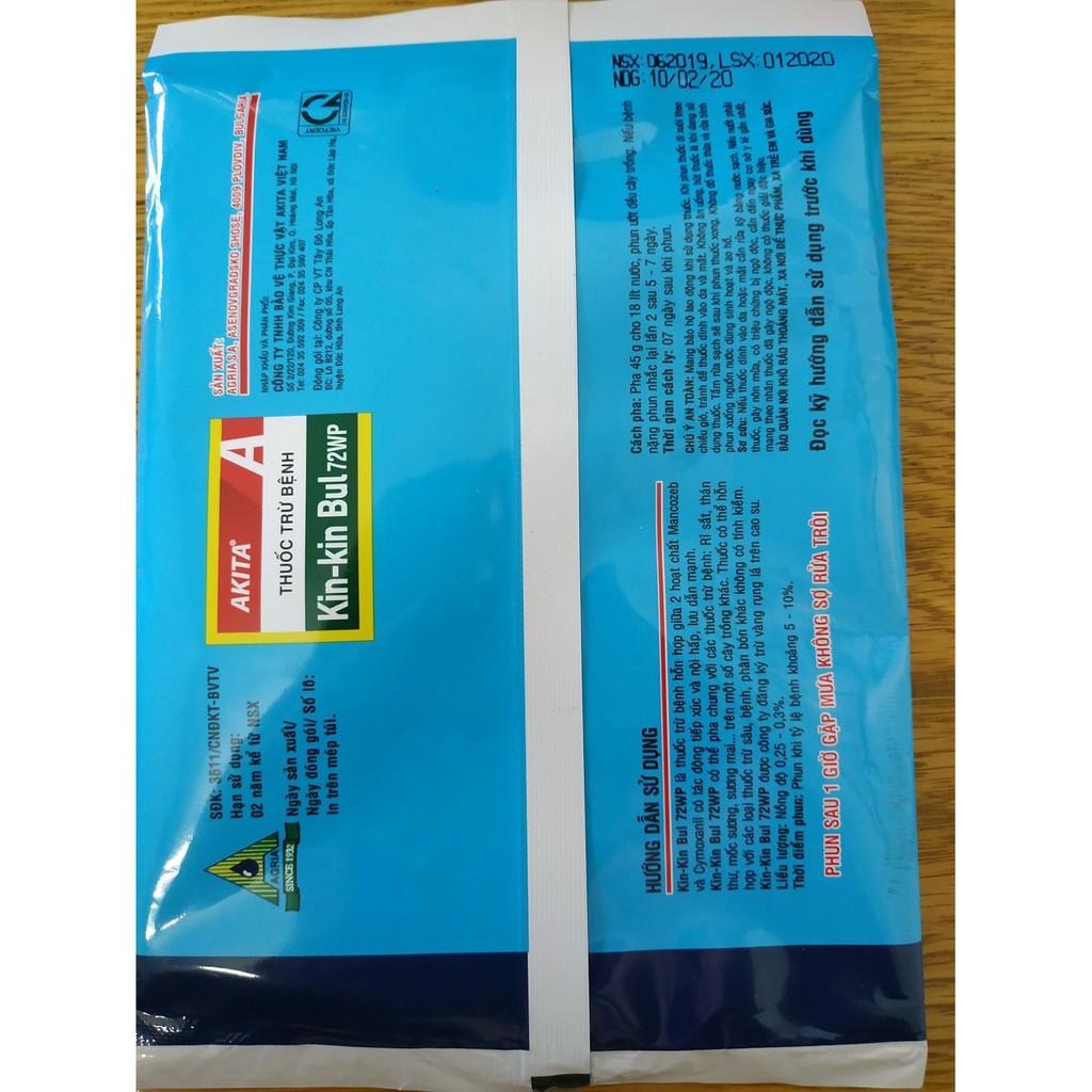 Chế phẩm trừ nấm bệnh cây trồng KIN KIN BUL 72WP - gói 45 gram