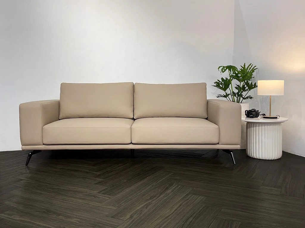 Sofa băng phòng khách Cason Tundo bọc da cao cấp