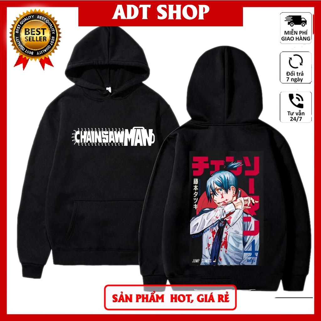 Áo Hoodie Chainsaw man, in hình anime chainsaw man, denji, power, aki, makima giá rẻ
