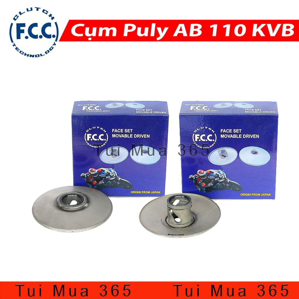 Cụm Puly FCC Nồi Sau Xe AirBlade 110, Chủ Động và Bị Động, Tặng Chốt và Con Lăn Dẫn Hướng Exedy